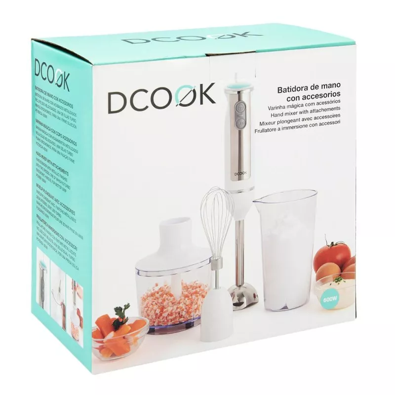 Batidora de mano Dcook Gallery – 600 W, vaso 700 ml, 2 velocidades