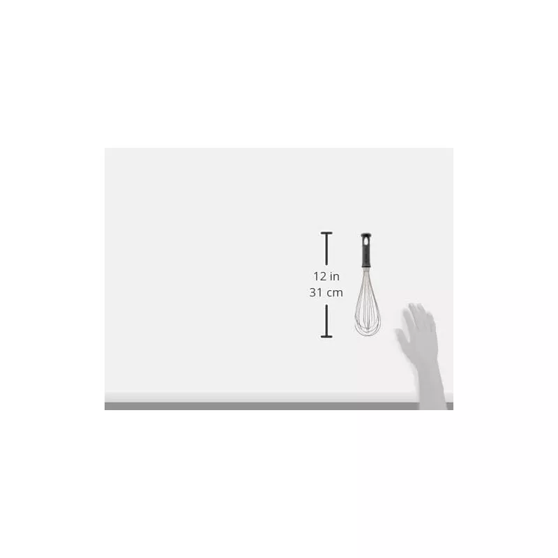 Batidor Fiberglass Lacor 61629 30 cm, mango de fibra de vidrio profesional con diseño ergonómico y resistencia alta