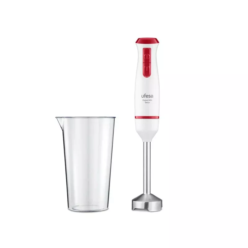 Batidora de mano Ufesa Pulsar 600 Delux Max – 600 W, vaso 0,6 L, función turbo
