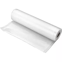 Rollo envasar al vacío 14x10m Lacor 69057 de plástico transparente, ideal para conservar alimentos frescos.