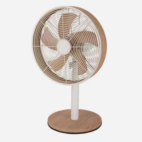 Ventilador sobremesa Fabrilamp Alcañiz 45W 3V blanco/haya