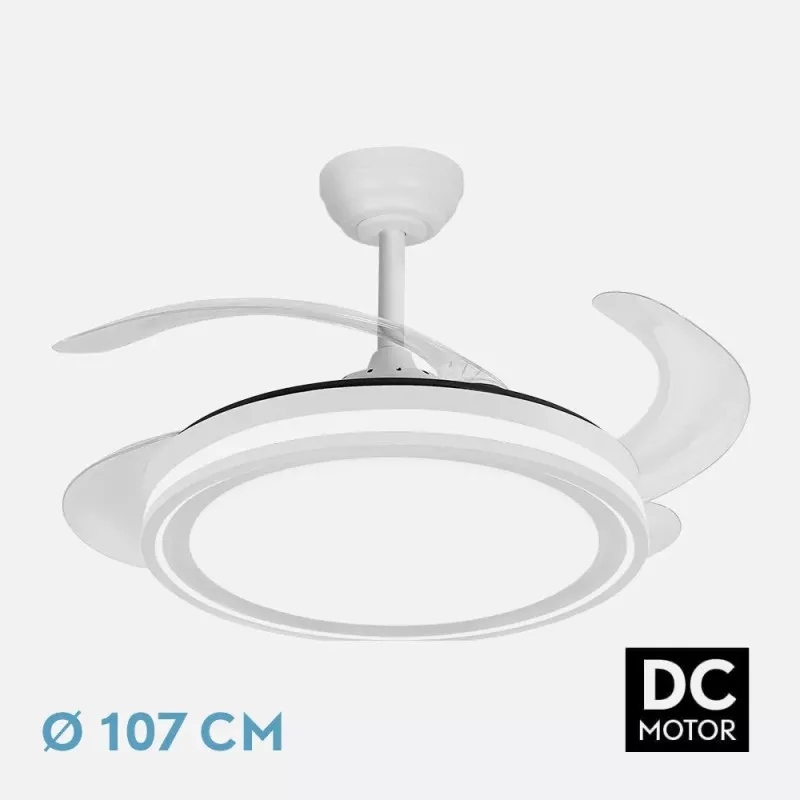 Ventilador techo Fabrilamp Bandido blanco 60W 3V