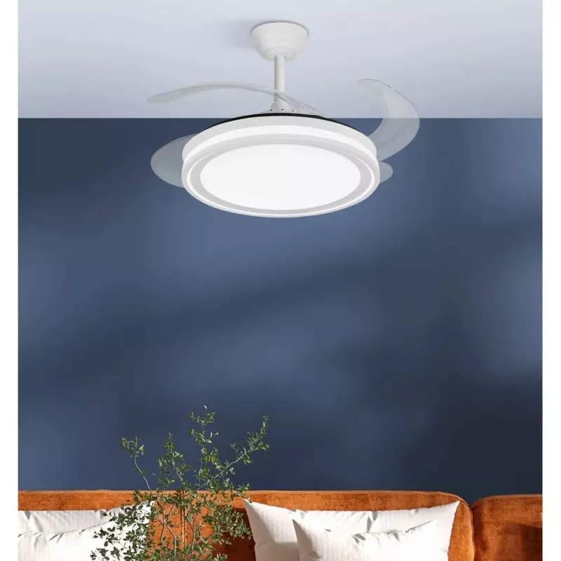 Ventilador techo Fabrilamp Bandido blanco 60W 3V