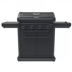 Barbacoa Campingaz 4 Series Onyx S 4 quemadores 15,9kW en color negro con diseño moderno y estructura robusta.