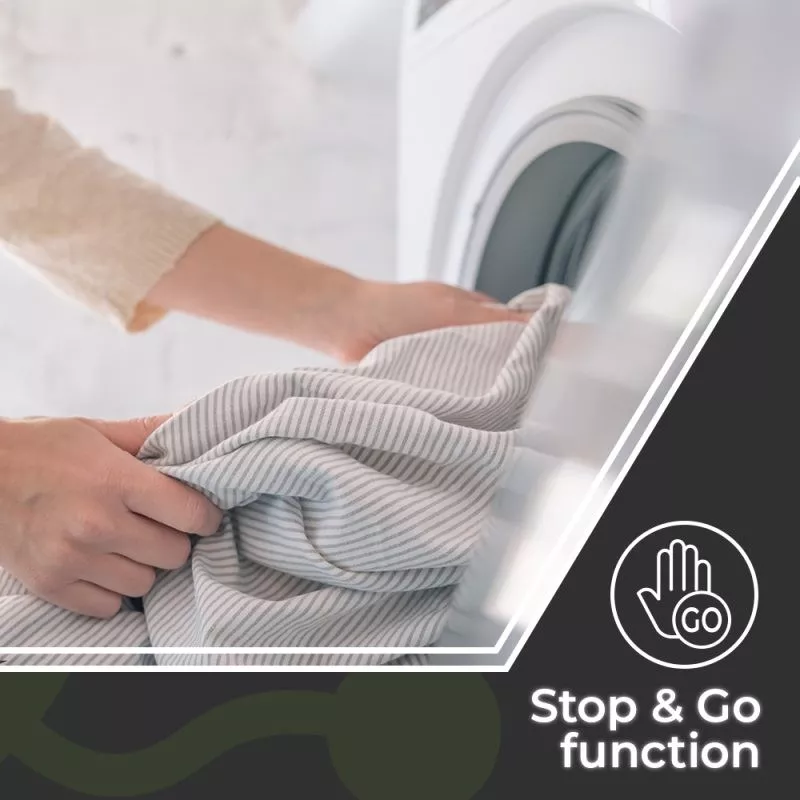 Lavadora-secadora Aspes ALS96400AIDVB 9/6 kg carga frontal blanca con función Stop & Go y 1400 rpm