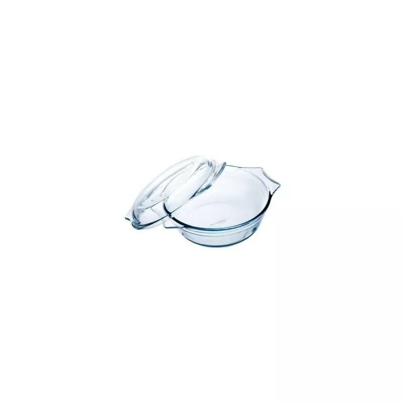 Cacerola Arcuisine 1,6 L de vidrio borosilicato con tapa, apta para horno y resistente a temperaturas altas