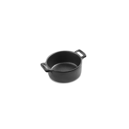 Cacerola Black 9 cm P23842 de cerámica negra con acabado mate y asas para fácil manejo
