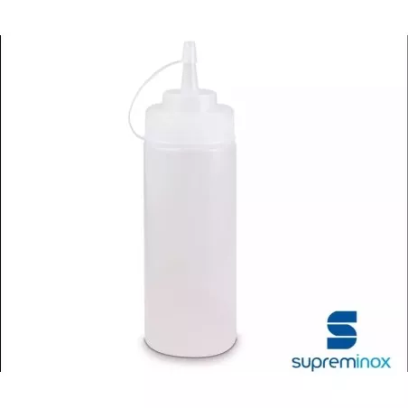 Biberón dosificador transparente 720 ml Supreminox 1958 polipropileno con diseño ergonómico y tapón de precisión.