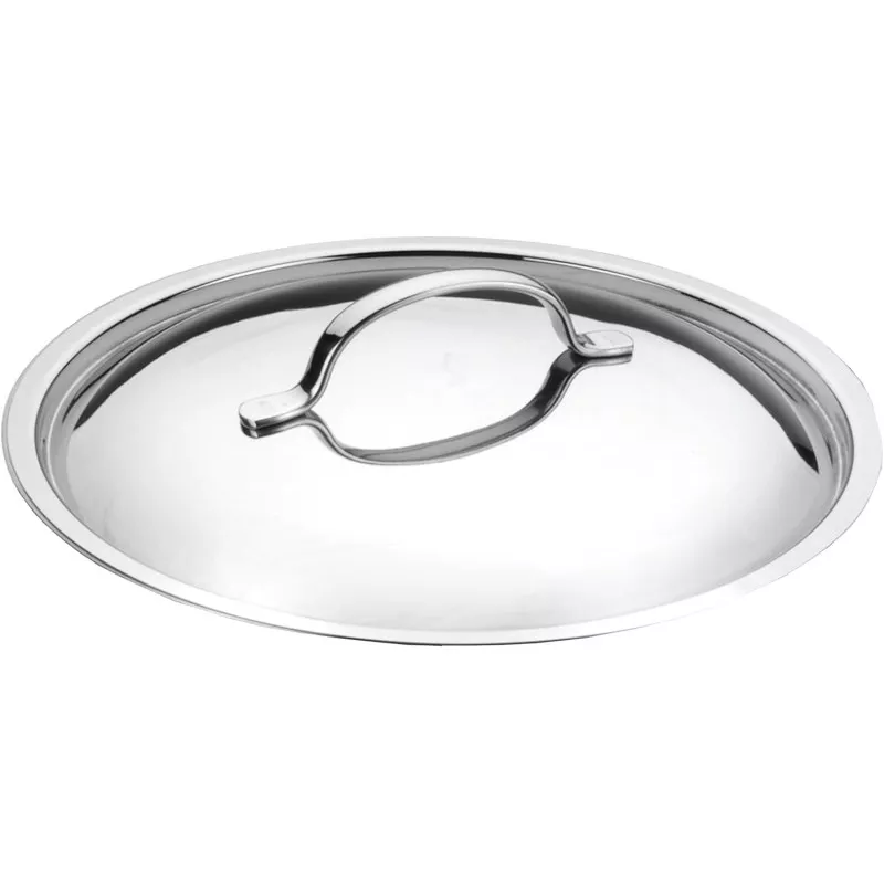 Cacerola Lacor Basic 24 cm acero inoxidable inducción con tapa y acabado brillante ideal para cocción uniforme