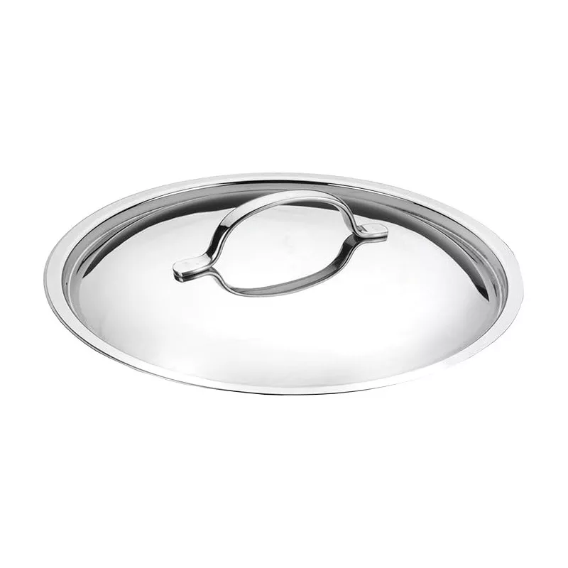 TARTERA BASIC 24 CM. 32624 LACOR de acero inoxidable, con tapa y diseño elegante para conservar alimentos.