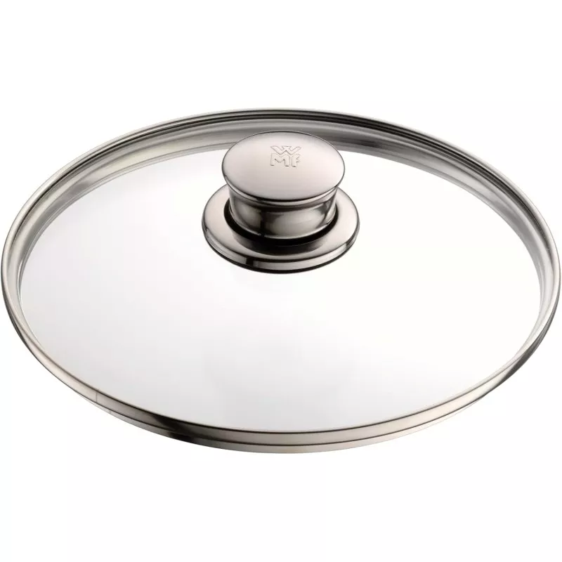 Batería cocina Diadem Plus WMF 5 piezas acero Cromargan con tapa de vidrio y acabado pulido brillante