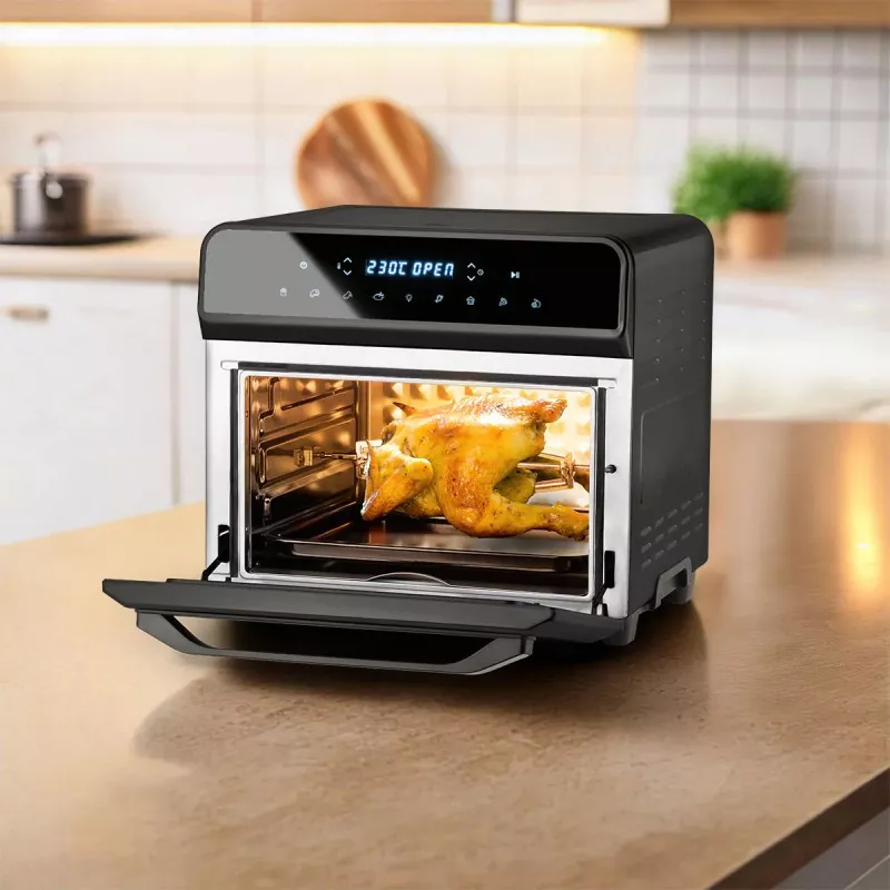 Horno freidora de aire Ufesa Magnum 23L 1800W negro con diseño moderno y panel digital para un uso fácil.