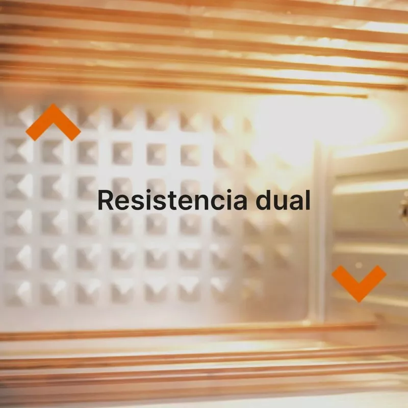 Horno freidora de aire Ufesa Magnum 23L 1800W con resistencia dual y diseño compacto en color blanco.