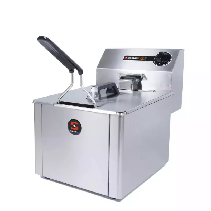 Freidora eléctrica profesional Sammic PF-6 5L 3000W de acero inoxidable con diseño compacto y fácil manejo