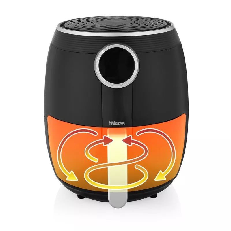 Freidora de aire Tristar FR6956 4,5L 1500W digital diseño negro y cajón extraíble para fácil limpieza
