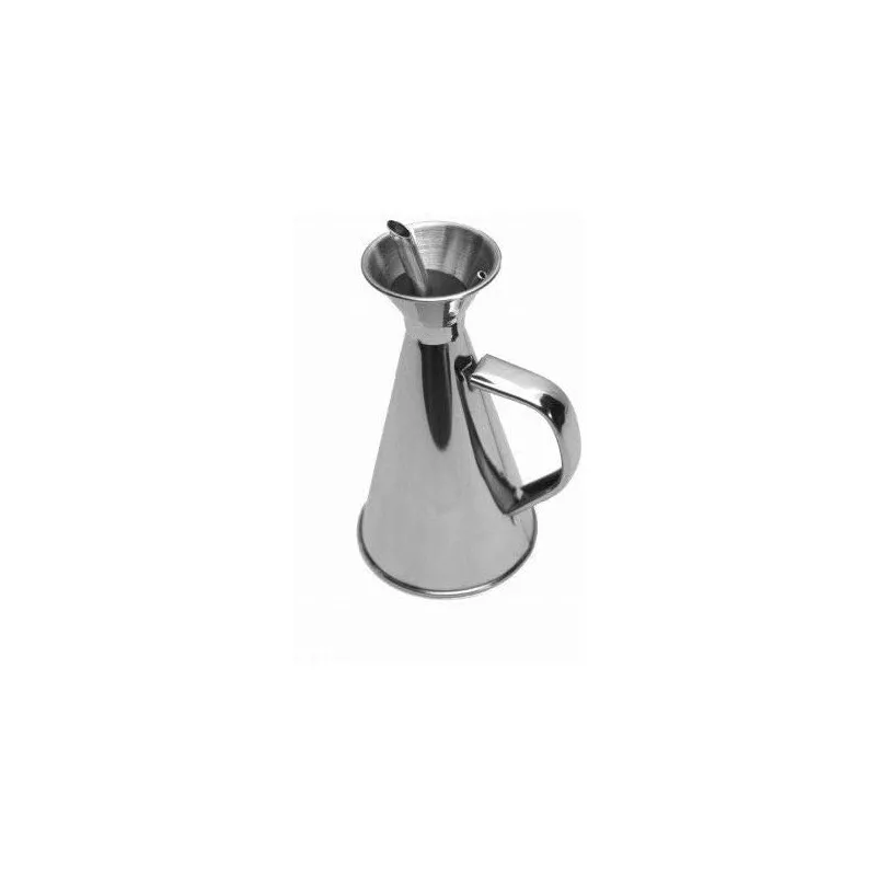 Alcuza profesional inox 1L Ilsa antigoteo en acero inoxidable con diseño moderno y acabado brillante