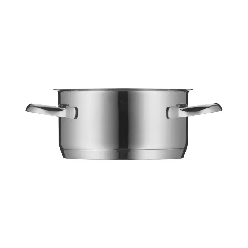 Olla baja WMF Provence Plus 16 cm de acero inoxidable con diseño pulido y asas ergonómicas para inducción