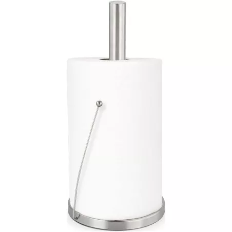 Portarrollo cocina Confortime acero Quttin para papel cocina en acabado mate con diseño moderno y soporte resistente