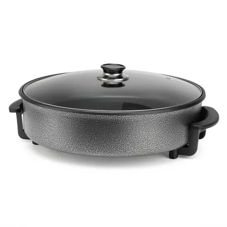Sartén eléctrica Orbegozo PZ4270 42 cm 6,5L antiadherente de color negro con tapa de vidrio y diseño ergonómico