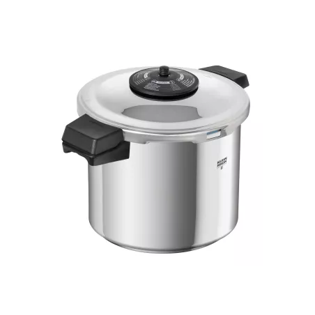 Olla a presión Kuhn Rikon Duromatic Neo Classic 7L de acero inoxidable con tapa de seguridad y diseño moderno