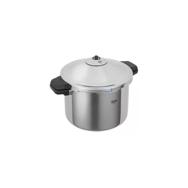 Olla a presión Kuhn Rikon Duromatic Hotel 12L inducción acero inoxidable con tapa hermética y asas ergonómicas