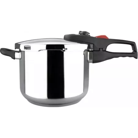Olla a presión Magefesa Practika Plus 3,2L inducción de acero inoxidable con tapa de seguridad y mango ergonómico