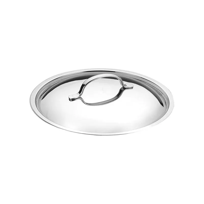 Olla Lacor Basic 16 cm acero inoxidable inducción con tapa pulida y diseño práctico para una cocción eficiente