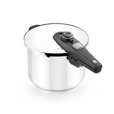 Olla a presión BRA Active Pro 7 L de acero inoxidable, diseño pulido, tapa con cierre seguro y manija ergonómica