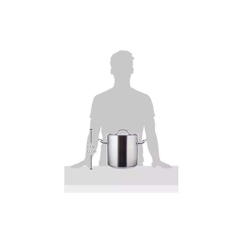 Olla Lacor Chef 24 cm 10,5L acero inoxidable inducción con acabado pulido y diseño robusto ideal para cocina moderna