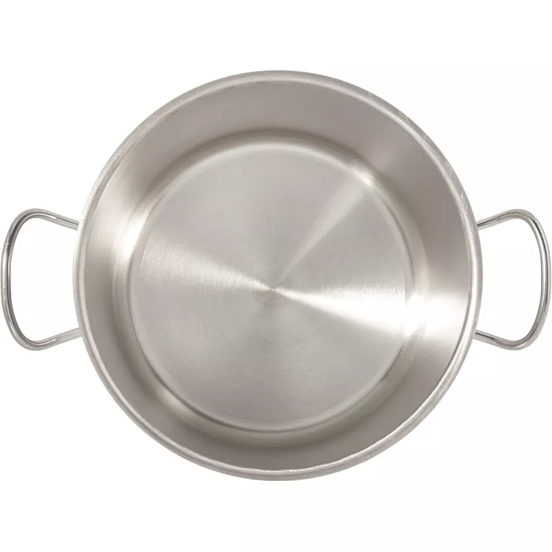 Olla Lacor Chef 28 cm 17,2L de acero inoxidable brillo, apta para inducción, con asas ergonómicas y diseño elegante