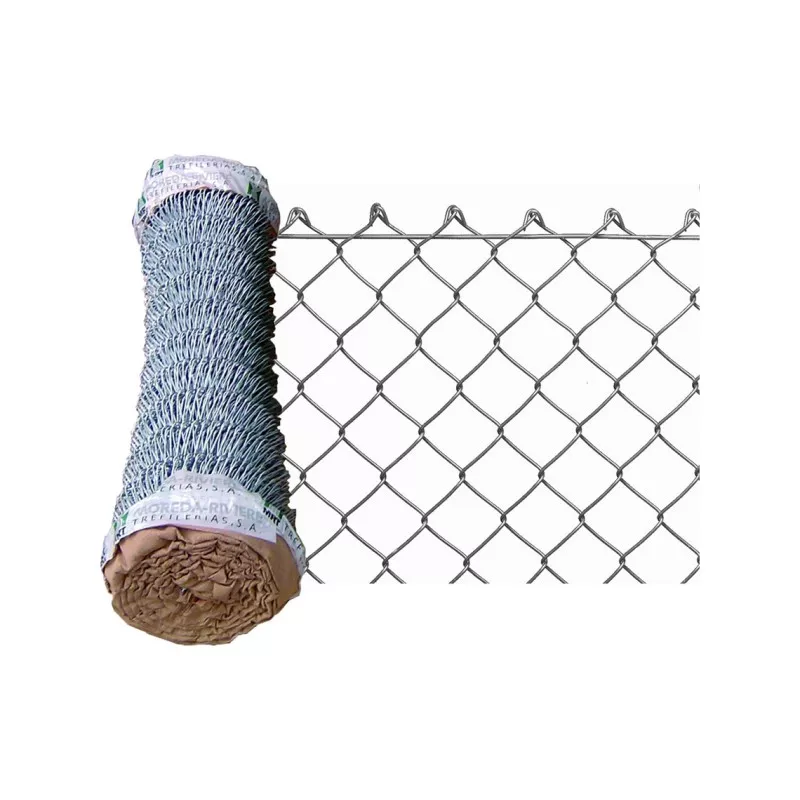 Enrejado simple torsión galvanizado Moreda 50/14/1 en color gris, formato de 1 m por 25 m, resistente y duradero.