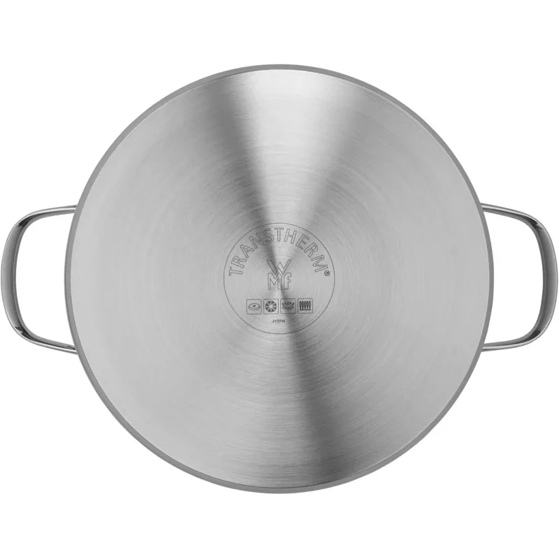 Olla baja WMF Provence Plus 24 cm acero inoxidable con acabado mate y asas ergonométricas para inducción
