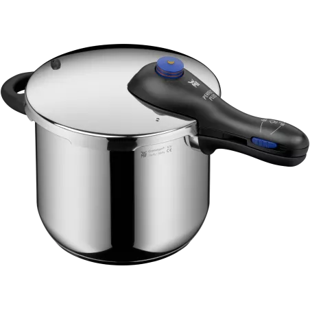 Olla a presión WMF Perfect 6,5L de acero inoxidable con diseño moderno y tapa de cierre a presión
