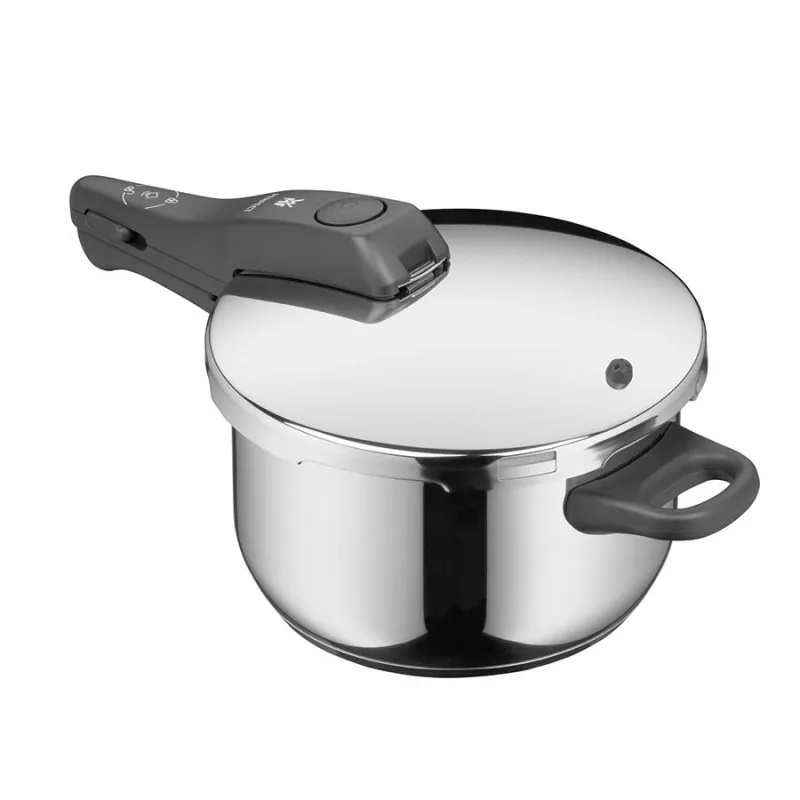 Olla a presión WMF Perfect 4,5L de acero inoxidable con diseño elegante y mango ergonómico para inducción