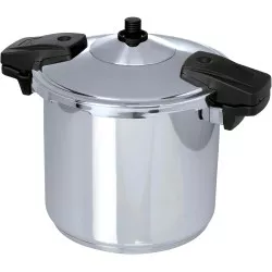 Olla rápida Jata OSR8 8L en acero inoxidable con acabado brillante y sistema de inducción para una cocción rápida eficiente