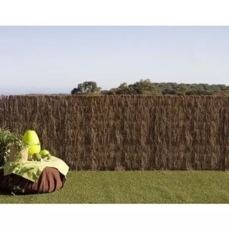 Brezo natural Nortene BRUC ECO-2 1x5 m 2 cm, de ocultación, color marrón, fabricado en material ecoamigable.
