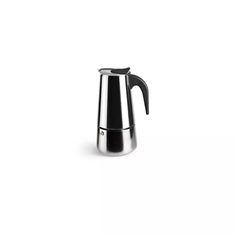 Cafetera italiana Ibili 611015 15 tazas de acero inoxidable con diseño moderno y mango ergonómico para inducción