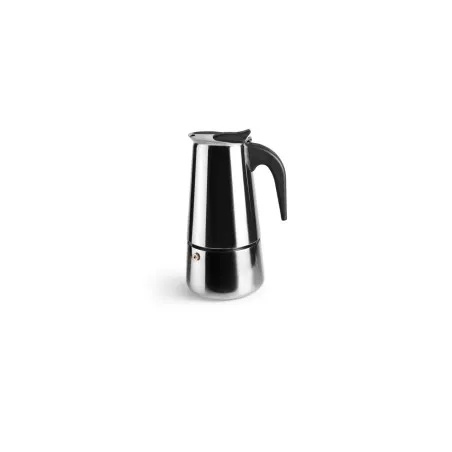 Cafetera italiana Ibili 611015 15 tazas de acero inoxidable con diseño moderno y mango ergonómico para inducción