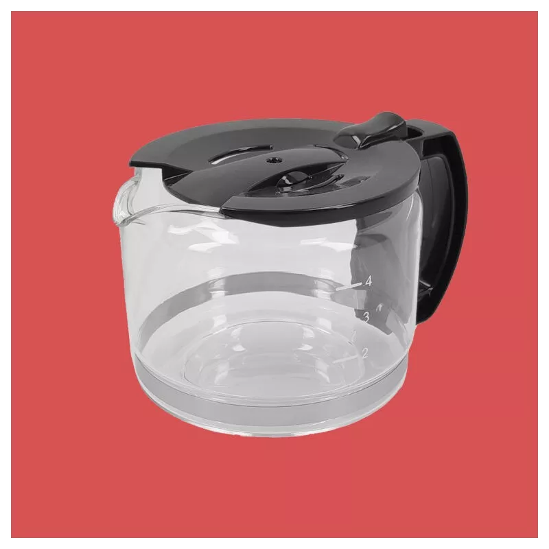 Cafetera con molinillo TM TMPCF020S 12 tazas 1000W inox con diseño moderno y acabado en acero inoxidable.