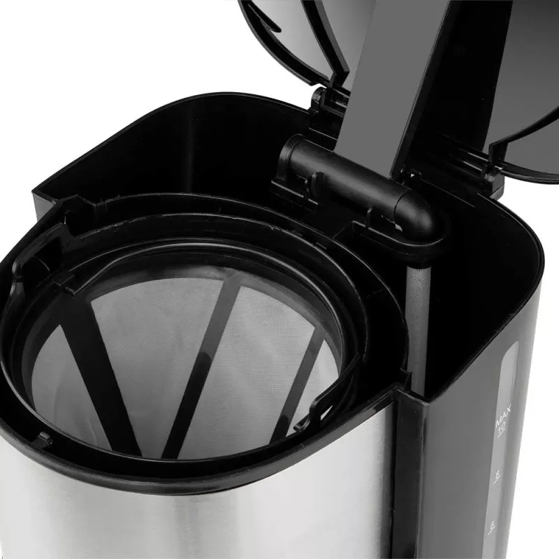 Cafetera de goteo Orbegozo CG5020 12 tazas 800W con jarra de acero inoxidable y filtro permanente negro