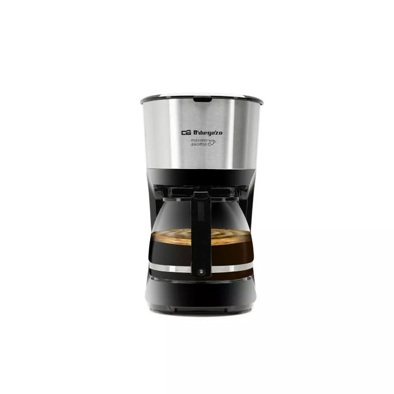 Cafetera de goteo Orbegozo CG4512 12 tazas 800W inox con acabado en acero inoxidable y diseño moderno y compacto.