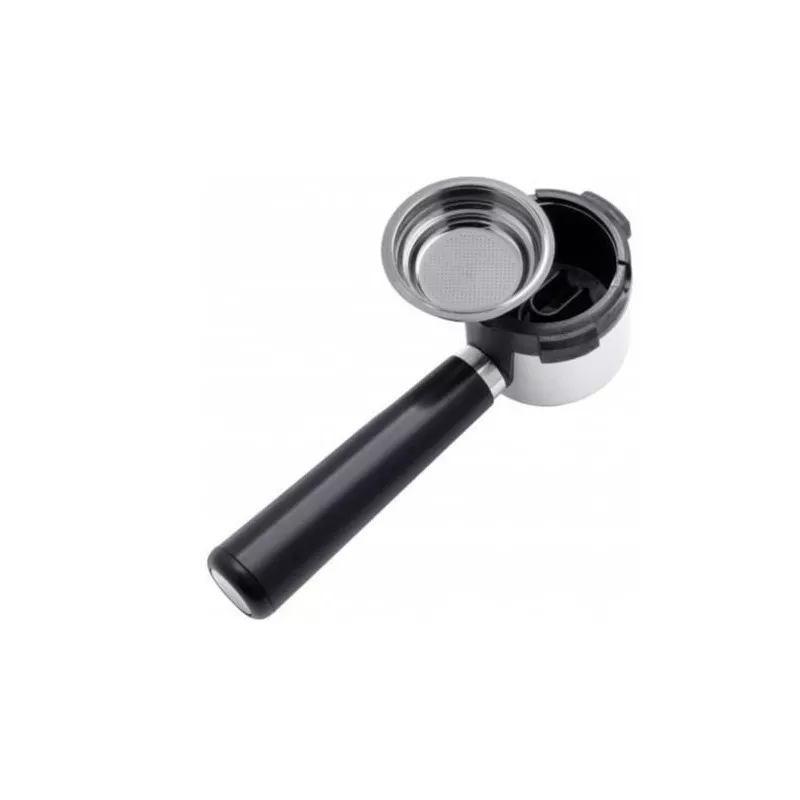 Cafetera espresso WMF Lumero 15 bar 1350W inox con portafiltro de acero inoxidable y mango negro ergonómico
