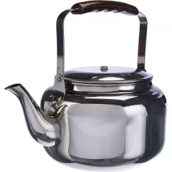 Cafetera pava Ibili 2,75L acero inoxidable 18/10 con acabado brillante y diseño elegante, ideal para infusiones.