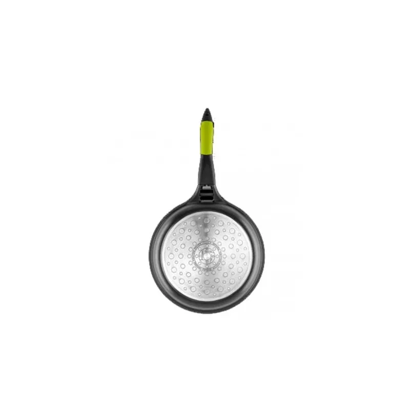 Sartén Castey Fundix Kiwi 28 cm de aluminio fundido con acabado antiadherente y mango ergonómico verde.