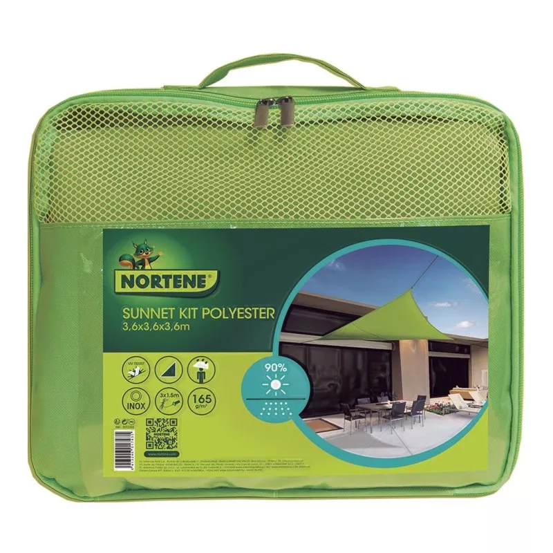TOLDO SUNNET KIT 3,60X3,60 TRIANG. VERDE 2012352