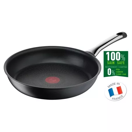 Sartén Tefal Excellence 20 cm de aluminio antiadherente, color negro, con diseño moderno y apta para inducción