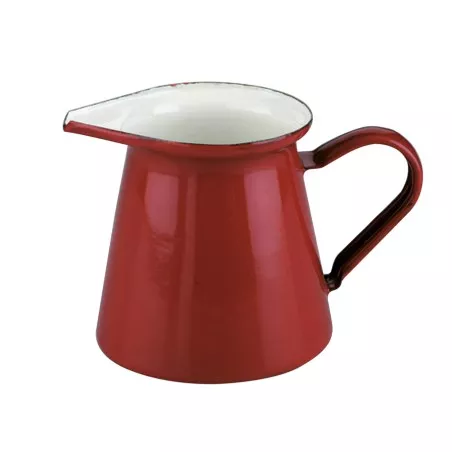 JARRA 0.50 ROJA IBILI RFº 910550 de acero esmaltado con diseño vintage y acabado brillante.