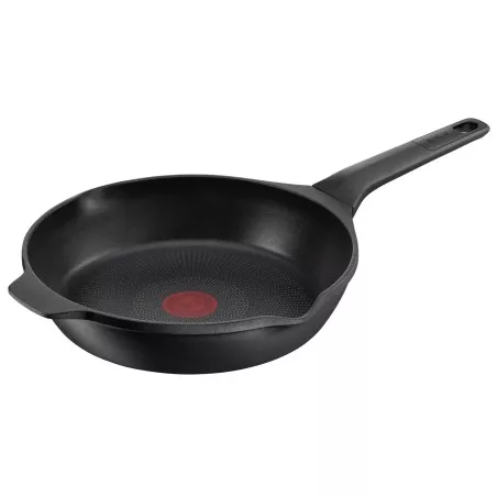 Sartén Tefal Robusto 26 cm aluminio inducción color negro con diseño antiadherente y mango ergonómico.
