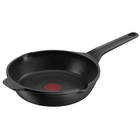 Sartén Tefal Robusto 24 cm de aluminio fundido y diseño antiadherente para cocción eficiente e inducción.
