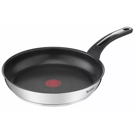 Sartén Tefal Emotion 20 cm inox antiadherente inducción con revestimiento negro y mango ergonómico de acero inoxidable